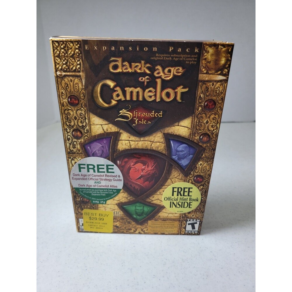 Vintage Dark Age of Camelot Shrouded Isles Expansion Pack PC Windows New